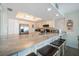Modern kitchen featuring granite countertops and island at 2505 Bay Blvd # 1, Indian Rocks Beach, FL 33785