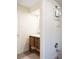 Clean bathroom with single vanity and shower/tub combo at 2505 Bay Blvd # 1, Indian Rocks Beach, FL 33785