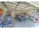 Attached garage with storage space at 4923 Willow Ridge Ter, Valrico, FL 33596