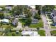 Aerial view showcasing a house with a spacious backyard and surrounding homes at 402 E Emma St, Tampa, FL 33603
