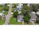 Aerial view showing the house's location and surrounding neighborhood at 402 E Emma St, Tampa, FL 33603