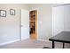 Spacious bedroom with built-in shelving and closet at 14117 Weddington Ter, Hudson, FL 34669