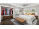 Main bedroom with walk-in closet and stylish furnishings at 2295 Americus E Blvd # 27, Clearwater, FL 33763