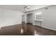 Bedroom with large closet and dark hardwood floors at 2295 Americus E Blvd # 27, Clearwater, FL 33763
