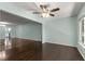 Dining area with hardwood floors and an open layout at 2295 Americus E Blvd # 27, Clearwater, FL 33763