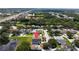 Aerial view of a house and surrounding neighborhood, showing its location and proximity to amenities at 10209 Summerview Cir, Riverview, FL 33578