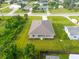 Aerial view showcasing the house and surrounding neighborhood at 10061 Gulfstream Blvd, Englewood, FL 34224