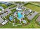 Community overview showing pool, clubhouse, and parking at 13769 Old Creek Ct, Parrish, FL 34219