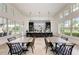 Community kitchen with island and modern appliances at 13769 Old Creek Ct, Parrish, FL 34219