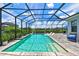 Relaxing screened pool and patio area, perfect for outdoor entertaining at 13769 Old Creek Ct, Parrish, FL 34219