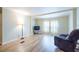 Living room with light flooring at 7154 El Meyers St, Zephyrhills, FL 33541