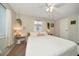 Bright bedroom with a king-size bed and ample closet space at 2935 Lichen Ln # C, Clearwater, FL 33760