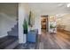 Open living area with stairs and kitchen views at 2935 Lichen Ln # C, Clearwater, FL 33760