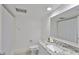 Clean bathroom with granite countertop and shower at 29129 S Bay Hollow S Dr # 3213, Wesley Chapel, FL 33543
