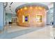 Modern lobby with wood wall and screens at 777 N Ashley Dr # 1509, Tampa, FL 33602