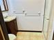 Clean bathroom with shower, vanity, and tile flooring at 9790 66Th N St # 196, Pinellas Park, FL 33782