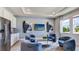 Cozy sitting area with comfortable seating and a large TV at 4302 Pullet Ct, Lakewood Ranch, FL 34211