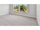 Bedroom with neutral carpet, bright natural light, and backyard views from double windows at 11814 Richmond Trl, Parrish, FL 34219