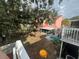 A backyard with a covered patio and trees at 3730 42Nd S Way # H, St Petersburg, FL 33711