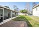 Large backyard with grassy area and patio at 1843 Oregon Ne Ave, St Petersburg, FL 33703