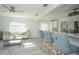 Open concept kitchen with breakfast bar and modern appliances at 1843 Oregon Ne Ave, St Petersburg, FL 33703
