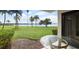 Enjoy water views from this relaxing patio area at 6291 Bahia Del Mar Cir # 103, St Petersburg, FL 33715