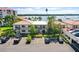 Aerial of waterfront community, showing building and parking at 6291 Bahia Del Mar Cir # 103, St Petersburg, FL 33715