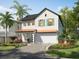 Two-story farmhouse style home with orange roof at 1821 Maryland Ne Ave, St Petersburg, FL 33703