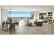 Modern living and dining area with city views at 111 S Ashley Dr # 1703, Tampa, FL 33602