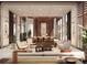 Open and airy lobby with modern design and wood accents at 111 S Ashley Dr # 1907, Tampa, FL 33602