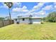 Backyard view of a one story home with a fenced yard at 233 W College Ave, Ruskin, FL 33570