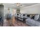 Spacious living room and dining area with hardwood floors and modern decor at 621 99Th N Ave # 102, St Petersburg, FL 33702