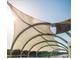 Modern tensile fabric structure creating shade at 111 S Ashley Dr # 3205, Tampa, FL 33602