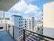 Spacious balcony with city views and modern metal railing at 1208 E Kennedy Blvd # 715, Tampa, FL 33602