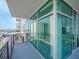 Modern balcony with large windows and city views at 1208 E Kennedy Blvd # 715, Tampa, FL 33602