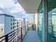 Private balcony overlooking the city skyline at 1208 E Kennedy Blvd # 715, Tampa, FL 33602