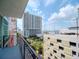 Private balcony overlooking the city at 1208 E Kennedy Blvd # 715, Tampa, FL 33602