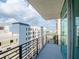 Private balcony offering city views and ample space at 1208 E Kennedy Blvd # 715, Tampa, FL 33602