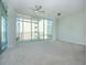 Bright bedroom with large windows and city views at 1208 E Kennedy Blvd # 715, Tampa, FL 33602
