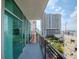 Private balcony offering stunning city views at 1208 E Kennedy Blvd # 715, Tampa, FL 33602