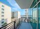 Private balcony featuring city views and modern railings at 1208 E Kennedy Blvd # 715, Tampa, FL 33602