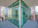 Modern balcony with floor to ceiling windows at 1208 E Kennedy Blvd # 715, Tampa, FL 33602
