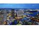 Aerial view of Tampa, FL at night, showing the city skyline and waterfront at 111 S Ashley Dr # 3409, Tampa, FL 33602