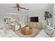Bright living room with comfortable seating and stylish decor at 3111 E Vina Del Mar Blvd, St Pete Beach, FL 33706