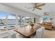 Modern dining area with water views and stylish decor at 3111 E Vina Del Mar Blvd, St Pete Beach, FL 33706