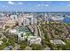 Aerial view of Tampa, Florida, showing a luxury community with tennis courts and a waterfront location at 501 Knights Run Ave # 1215, Tampa, FL 33602