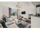 Spacious living room, hardwood floors, access to bedroom at 501 Knights Run Ave # 1215, Tampa, FL 33602