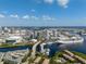 Drone view of cityscape and waterfront at 501 Knights Run Ave # 1215, Tampa, FL 33602