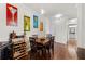 Charming dining area with hardwood floors and wine storage at 501 Knights Run Ave # 1215, Tampa, FL 33602