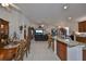Open concept kitchen and dining area at 1361 Emerald Dunes, Sun City Center, FL 33573